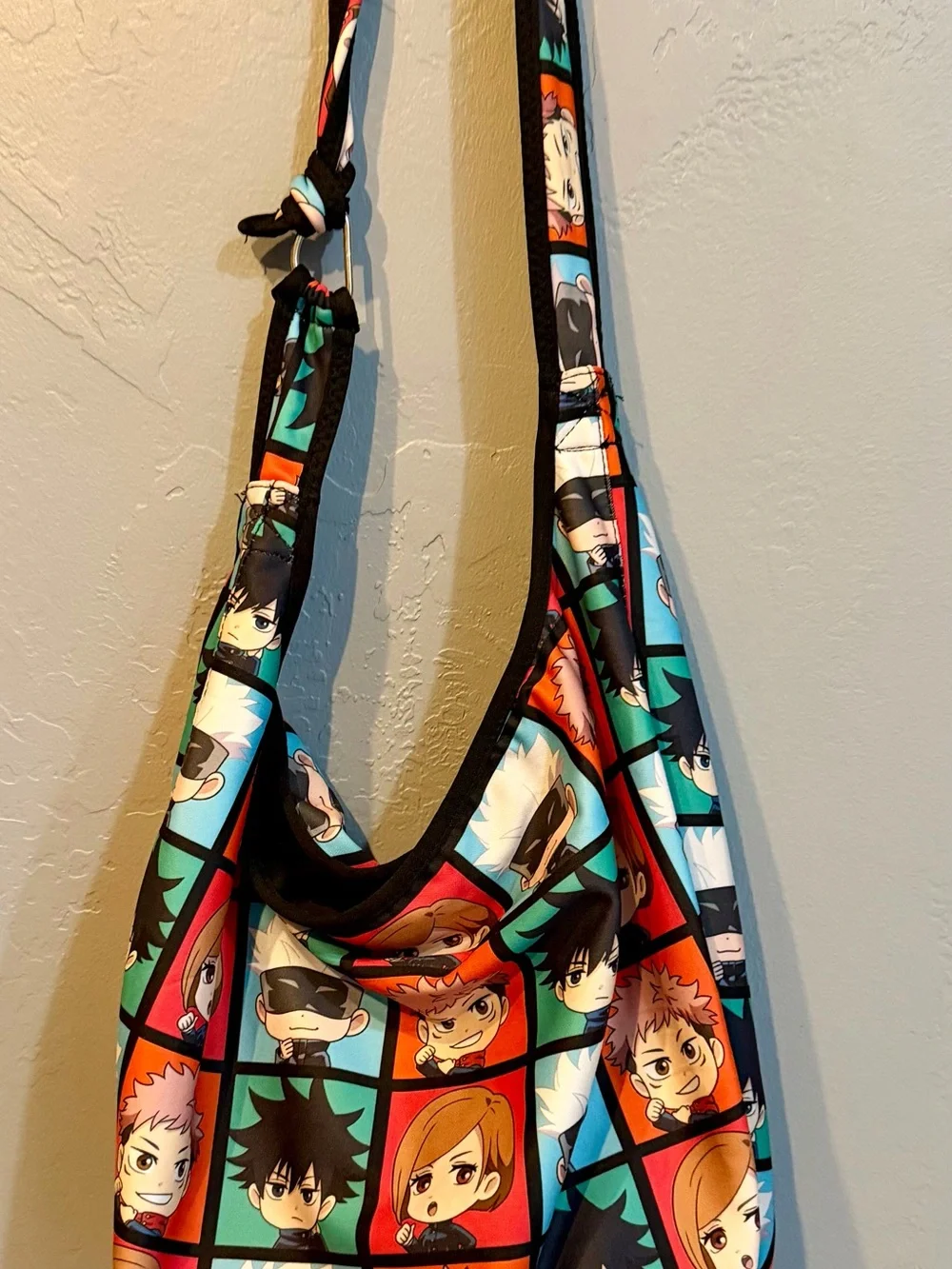 Kids Colorblock Anime Character Shoulder Bag - Multicolor